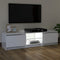 vidaXL - Tv-meubel - met - LED-verlichting - 120x30x35,5 - cm - hoogglans - wit