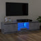 vidaXL - Tv-meubel - met - LED-verlichting - 120x30x35,5 - cm - betongrijs