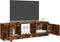 vidaXL - Tv-meubel - met - LED-verlichting - 120x30x35,5 - cm - gerookt - eikenkleur