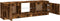 vidaXL - Tv-meubel - met - LED-verlichting - 120x30x35,5 - cm - gerookt - eikenkleur
