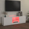 vidaXL - Tv-meubel - met - LED-verlichting - 120x30x35,5 - cm - hoogglans - wit