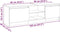 vidaXL - Tv-meubel - met - LED-verlichting - 120x30x35,5 - cm - gerookt - eikenkleur