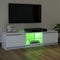 vidaXL - Tv-meubel - met - LED-verlichting - 120x30x35,5 - cm - wit