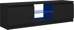 vidaXL - Tv-meubel - met - LED-verlichting - 120x30x35,5 - cm - zwart
