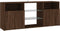 vidaXL - Tv-meubel - met - LED-verlichting - 120x30x50 - cm - bruin - eikenkleur