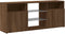 vidaXL - Tv-meubel - met - LED-verlichting - 120x30x50 - cm - bruin - eikenkleur