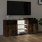 vidaXL - Tv-meubel - met - LED-verlichting - 120x30x50 - cm - gerookt - eikenkleurig