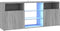 vidaXL - Tv-meubel - met - LED-verlichting - 120x30x50 - cm - grijs - sonoma - eiken