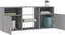 vidaXL - Tv-meubel - met - LED-verlichting - 120x30x50 - cm - grijs - sonoma - eiken