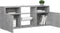 vidaXL - Tv-meubel - met - LED-verlichting - 120x30x50 - cm - betongrijs