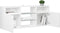 vidaXL - Tv-meubel - met - LED-verlichting - 120x30x50 - cm - hoogglans - wit