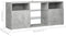 vidaXL - Tv-meubel - met - LED-verlichting - 120x30x50 - cm - betongrijs