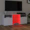 vidaXL - Tv-meubel - met - LED-verlichting - 120x30x50 - cm - hoogglans - wit