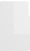 vidaXL - Tv-meubel - met - LED-verlichting - 120x30x50 - cm - hoogglans - wit