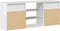 vidaXL - Tv-meubel - met - LED-verlichting - 120x30x50 - cm - hoogglans - wit