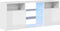 vidaXL - Tv-meubel - met - LED-verlichting - 120x30x50 - cm - hoogglans - wit