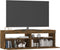 vidaXL - Tv-meubel - met - LED-verlichting - 120x35x40 - cm - gerookt - eikenkleurig