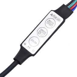 vidaXL - Tv-meubel - met - LED-verlichting - 120x35x40 - cm - grijs - sonoma - eiken