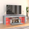 vidaXL - Tv-meubel - met - LED-verlichting - 120x35x40 - cm - grijs - sonoma - eiken