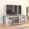 vidaXL - Tv-meubel - met - LED-verlichting - 120x35x40 - cm - grijs - sonoma - eiken