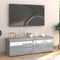 vidaXL - Tv-meubel - met - LED-verlichting - 120x35x40 - cm - grijs - sonoma - eiken