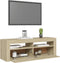 vidaXL - Tv-meubel - met - LED-verlichting - 120x35x40 - cm - sonoma - eikenkleurig