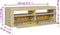 vidaXL - Tv-meubel - met - LED-verlichting - 120x35x40 - cm - sonoma - eikenkleurig