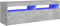 vidaXL - Tv-meubel - met - LED-verlichting - 120x35x40 - cm - betongrijs
