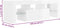 vidaXL - Tv-meubel - met - LED-verlichting - 120x35x40 - cm - hoogglans - wit