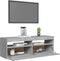 vidaXL - Tv-meubel - met - LED-verlichting - 120x35x40 - cm - betongrijs