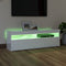 vidaXL - Tv-meubel - met - LED-verlichting - 120x35x40 - cm - hoogglans - wit