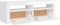 vidaXL - Tv-meubel - met - LED-verlichting - 120x35x40 - cm - hoogglans - wit