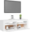vidaXL - Tv-meubel - met - LED-verlichting - 120x35x40 - cm - hoogglans - wit