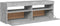vidaXL - Tv-meubel - met - LED-verlichting - 120x35x40 - cm - betongrijs