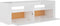 vidaXL - Tv-meubel - met - LED-verlichting - 120x35x40 - cm - hoogglans - wit