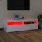 vidaXL - Tv-meubel - met - LED-verlichting - 120x35x40 - cm - hoogglans - wit