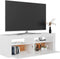vidaXL - Tv-meubel - met - LED-verlichting - 120x35x40 - cm - hoogglans - wit