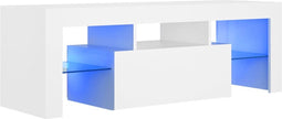 vidaXL - Tv-meubel - met - LED-verlichting - 120x35x40 - cm - wit