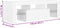 vidaXL - Tv-meubel - met - LED-verlichting - 120x35x40 - cm - wit