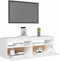 vidaXL - Tv-meubel - met - LED-verlichting - 120x35x40 - cm - wit