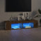 vidaXL - Tv-meubel - met - LED-verlichting - 135x39x30 - cm - bruin - eikenkleur