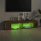 vidaXL - Tv-meubel - met - LED-verlichting - 135x39x30 - cm - bruin - eikenkleur