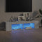 vidaXL - Tv-meubel - met - LED-verlichting - 135x39x30 - cm - grijs - sonoma - eiken