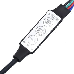 vidaXL - Tv-meubel - met - LED-verlichting - 135x39x30 - cm - betongrijs