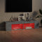 vidaXL - Tv-meubel - met - LED-verlichting - 135x39x30 - cm - betongrijs