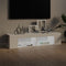vidaXL - Tv-meubel - met - LED-verlichting - 135x39x30 - cm - hoogglans - wit