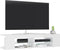 vidaXL - Tv-meubel - met - LED-verlichting - 135x39x30 - cm - hoogglans - wit