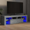 vidaXL - Tv-meubel - met - LED-verlichting - 140x36,5x40 - cm - grijs - sonoma - eiken