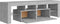 vidaXL - Tv-meubel - met - LED-verlichting - 140x36,5x40 - cm - betongrijs