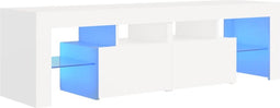 vidaXL - Tv-meubel - met - LED-verlichting - 140x36,5x40 - cm - wit